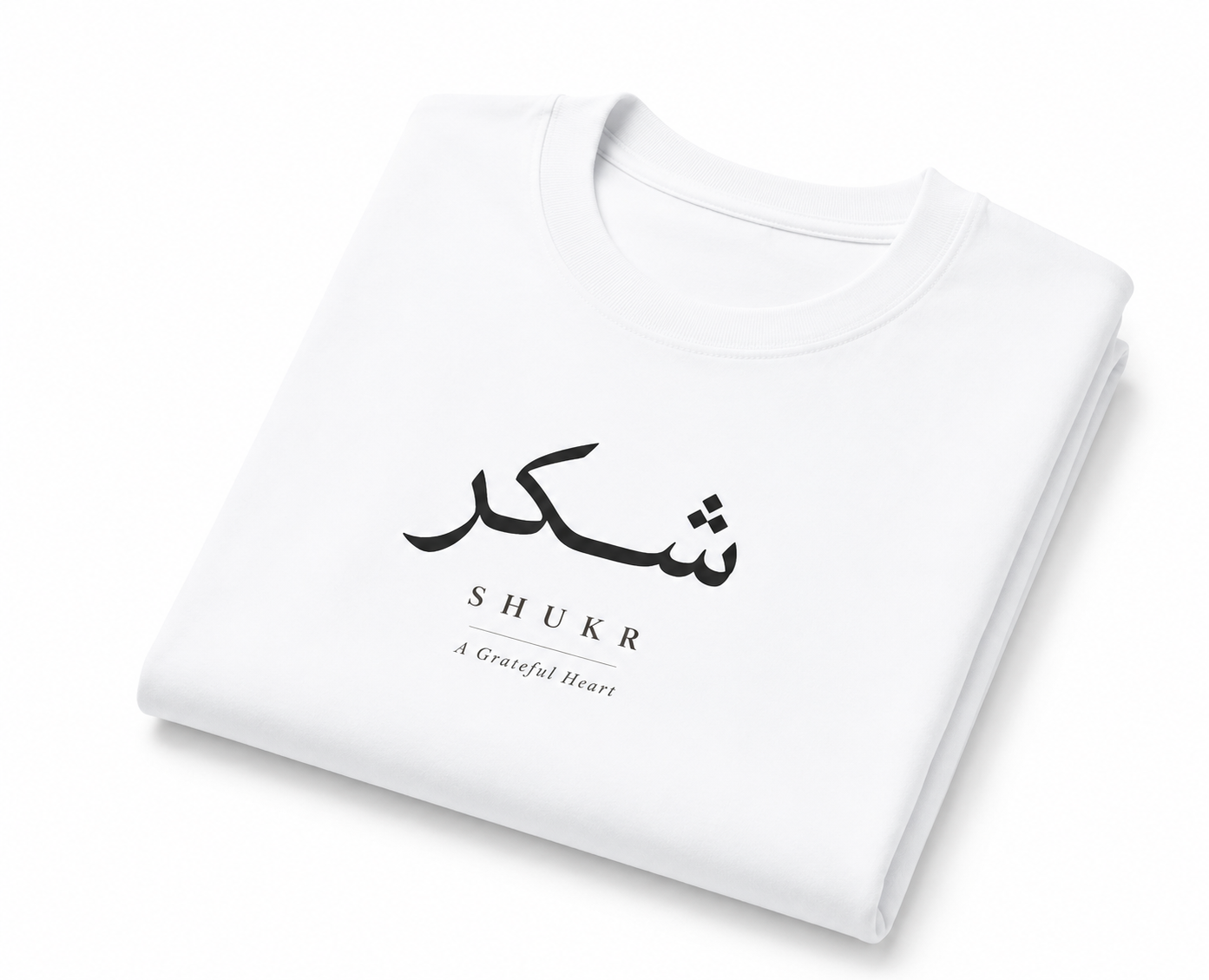 SHUKR | White — Premium Oversized Heavyweight Tee