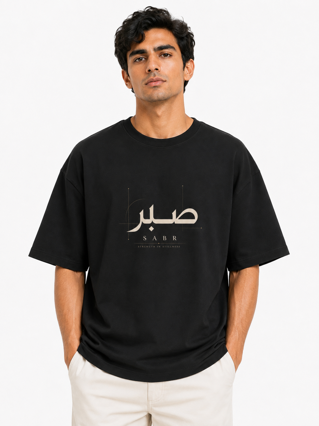 SABR | Premium Oversized Terry T-Shirt | Black