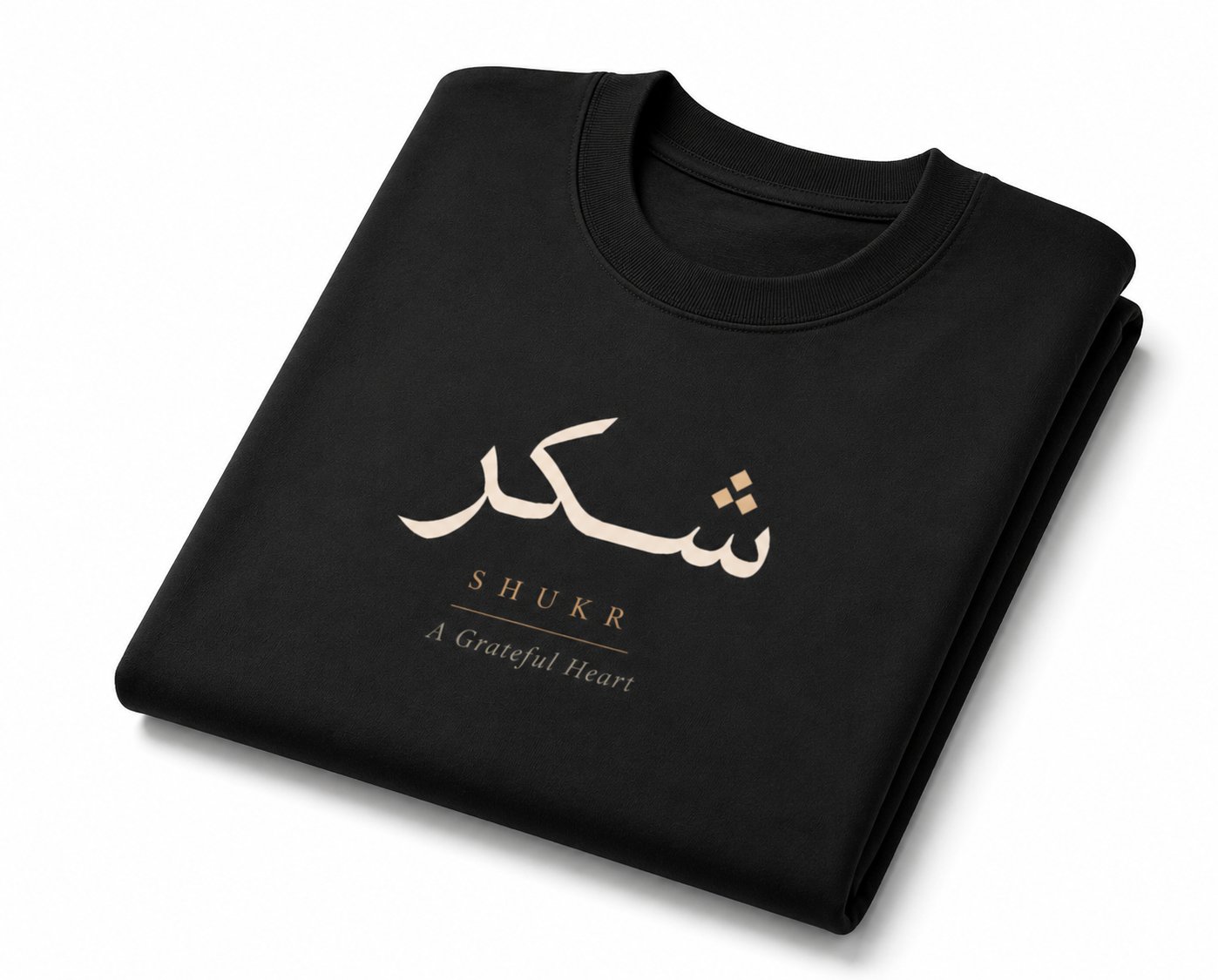 SHUKR | Black — Premium Oversized Heavyweight Tee